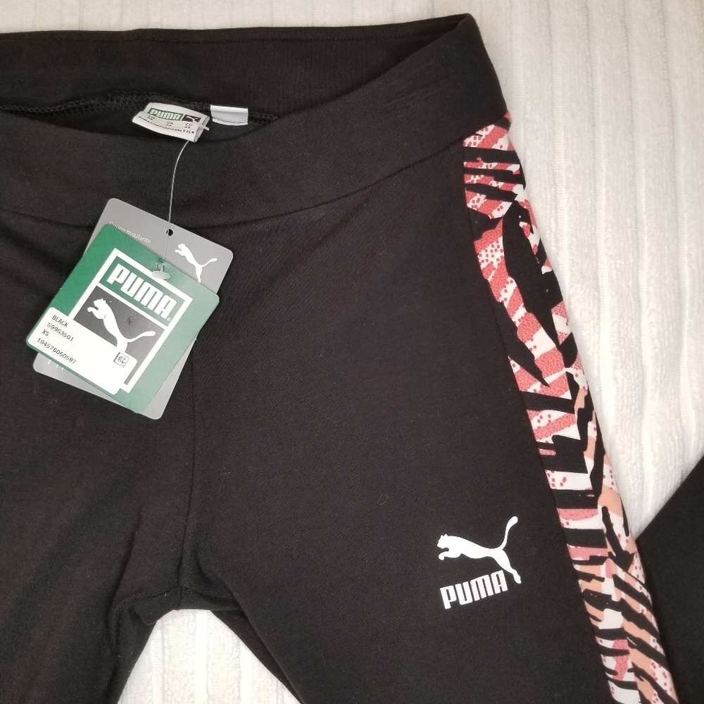 Puma Printed-Stripe Full Length Leggings - NEW!